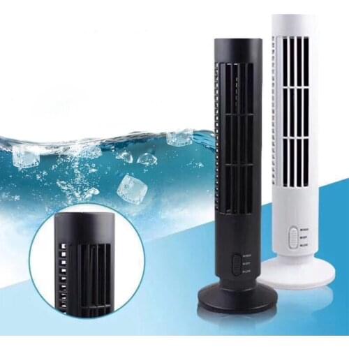 Creative Mini USB Vertical Bladeless Air Conditioner Handheld Portable Cooler Desktop Silent Cooling Tower Fan Home Office N58D