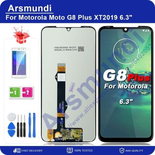 For Motorola Moto G8 Plus XT2019 6.3" LCDLCD Display Touch Screen Digiziter Assembly Replacement Parts