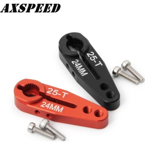 AXSPEED 1/2PCS 25T Steering Servo Arm Horn for 1:10 Traxxas TRX4 TRX-4 RC Crawler Car Servo Upgrade Parts