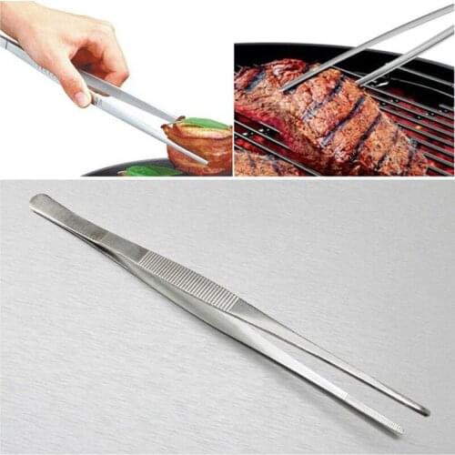 Barbecue Tongs Food Tongs Food Clip Kitchen With Stainless Steel Tweezers Plastic Clip Barbecue Buffet Restaurant Tool