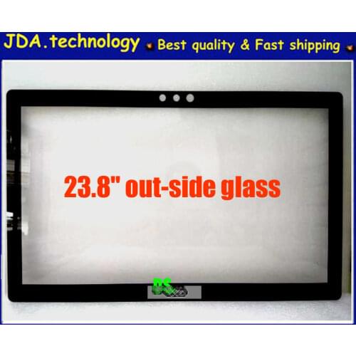 Free DHL/EMS Fast shipping! New 23.8" outside glass for Dell Inspiron 2350 All-in-one Screen out-side glass ,w/3M adhesive tape
