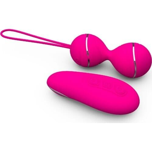 Silicone vibrating eggs wireless vaginal ball vibrating exercises Ball remote jump eggs vibrator Sex Toy for women Vaginal Tight