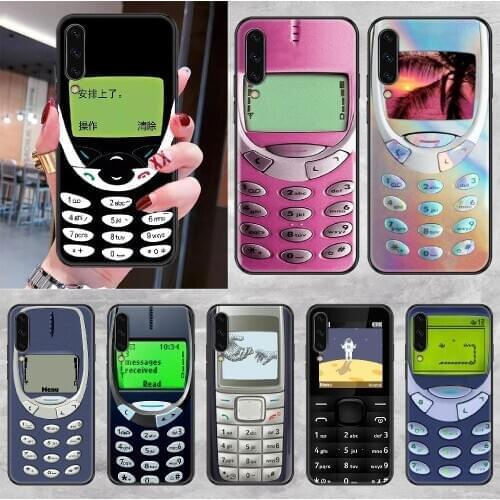 Nokia Phone case For Samsung Galaxy A 3 5 7 8 10 20 21 30 40 50 51 70 71 E S 2016 2018 4G black fashion cell cover luxury bumper