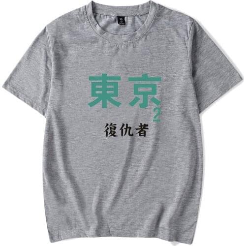 Anime футболка оверсайз Manga Tokyo Revengers T shirt Summer Casual Couple T-shirt Men Women Short Sleeve Top Students Tee 4XL