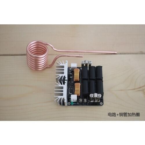 DC 12-54V 20A ZVS Low Voltage Induction Heating Machine High Frequency High Voltage Generator With Coil for Melt Metals