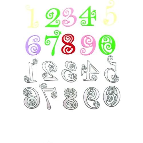 Julyarts Number Die Cut Dies Scrapbooking Craft Supplies Stencils DIY Scrapbooking Photo Album Template Cutting Dies