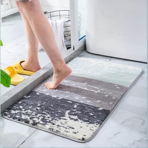 Bath Mat Cute Not Slip Absorbent Bathroom Carpet Soft Strong Water Absorption Floor Area Rug For Shower Room 40x60/50*80/60x90cm