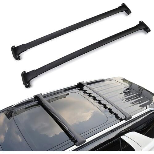 Roof Rack Cross Bars Fit for Ford Explorer 2020 2021 Aluminum Top Roof Rack Rail Cross Bars Luggage Carrier 2pcs
