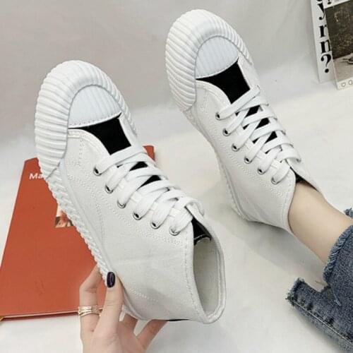 Women Sneakers Mixed Color High Top Lace Up Girl Casual Shoes Vulcanized Trainers New Autumn Flats All Match Fashion U12-02