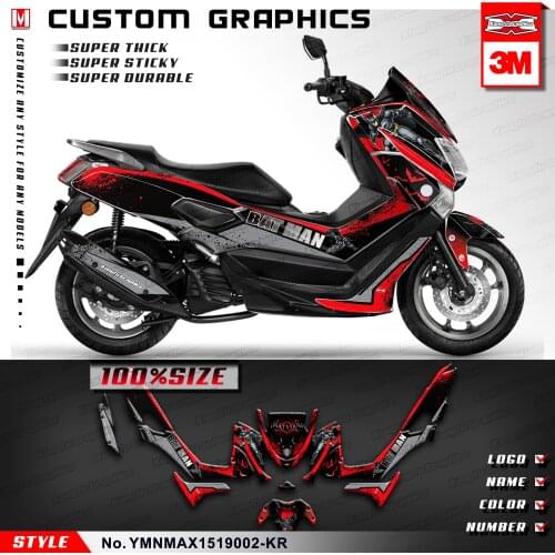 KUNGFU GRAPHICS Scooter Bike Stickers Vinyl Decals for NMAX 125 155 2015 2016 2017 2018 2019, Customizable