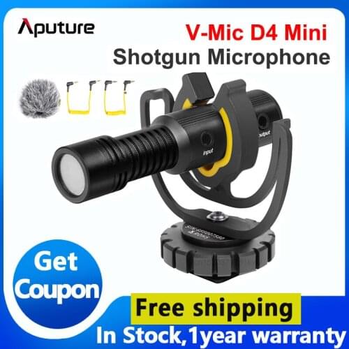 Bóstwo v-mic D4 Mini mikrofon TRS 3.5MM głowica mikrofonowa do Vlog Video Studio DSLR aparat w telefonie komórkowym