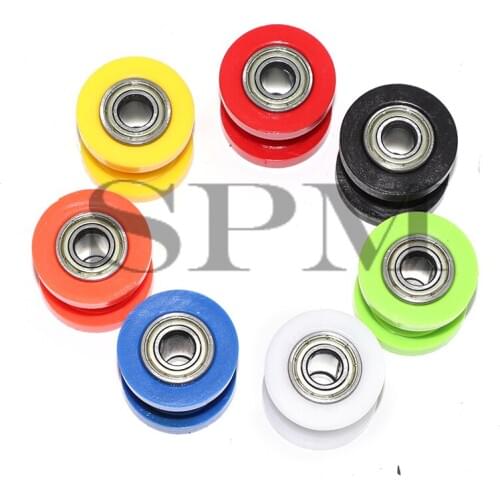 Motorcycle 8/10mm Drive Chain Roller Slider Tensioner Wheel Guide Pit Dirt Mini Bike Moto Atv High Quality For Enduro Motocross