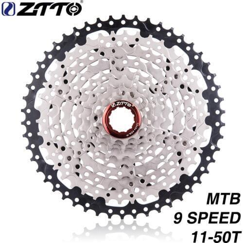 MTB 9S 11-50T Cassette 9 Speed Mountain Bike Sprockets Flywheel 50T 9v K7 Wide Ratios 9speed Compatible M430 M4000 M590