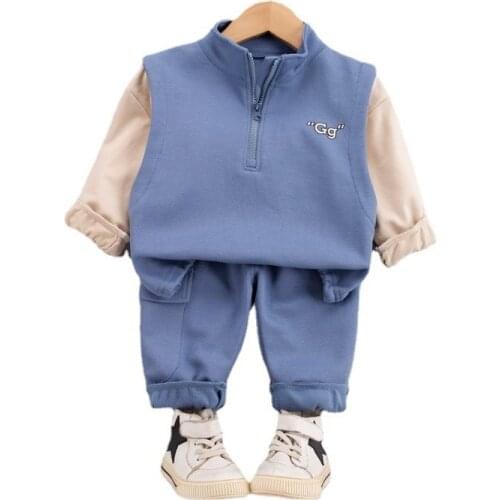 New Spring Autumn Baby Boys Clothes Suit Children Girls Fashion Jacket Pants 2Pcs/Sets Toddler Casual Clothing Kids Tracksuits