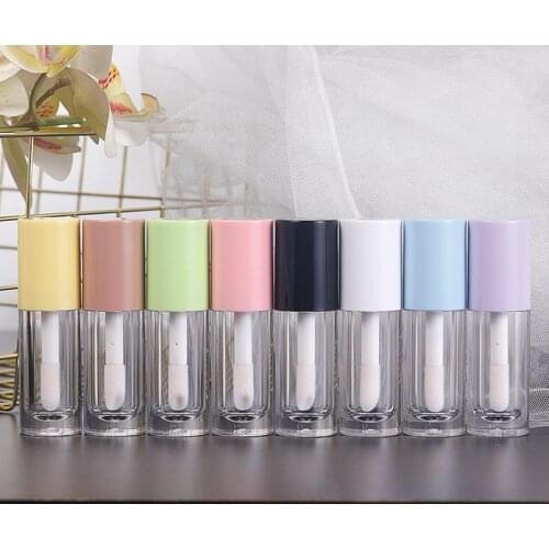 Wholesale 6ml New Lipgloss Tubes Round Lip Gloss Bottles Lipblam Lipstick Tubes Lip Bottles Makeup Refillable Bottles