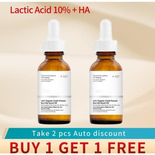 Original Lactic Acid 10% + HA Facial Essence Exfoliating And Evening Skin Moisturizing Treatment Essence Pores Anti-Aging