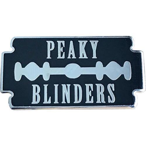 Peaky Blinders razor blade hard enamel lapel pin