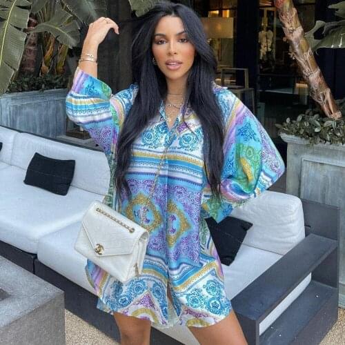 Long Sleeve Dress Cartoon Shirt Dress For Women Sexy Dress Women Autumn Streetwear Short Dresses For Women Femme Robe Vestidos