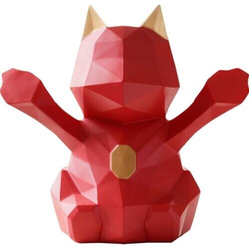 NORDIC SIMPLE LUCKY CAT PIGGY BANK DECORATION PIGGY BANK PIGGY BANK DECORATION DECORATION CREATIVE CHILDREN GIFT WA23