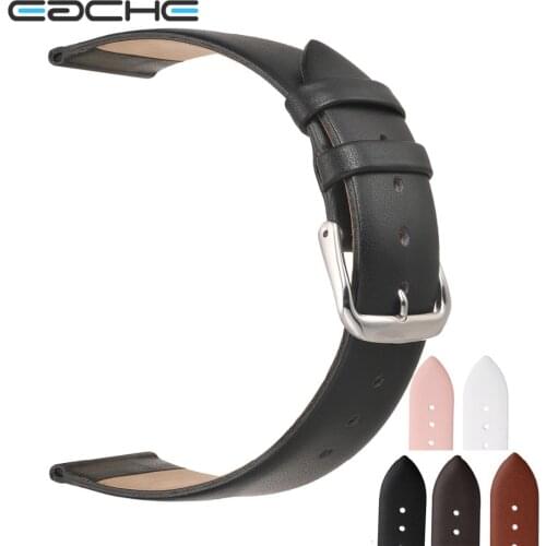 Hot Selling Genuine Leather Ultra-thin Smooth Genuine Leather Watch Band Strap 12mm 14mm 16mm 18mm 20mm 22mm