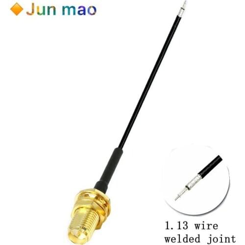 SMA External Screw Inner Needle SMA Female Connector 10cm 20cm RG178 Pigtail Cable SMA to 1.13 line welding head WiFi Cable Hot