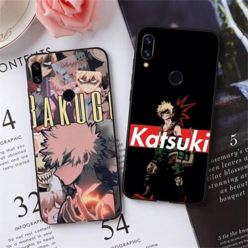 Katsuki Bakugo BNHA Phone Case For Xiaomi Redmi note 7 8 9 pro 8T 9A 9S Mi Note 10 Lite pro