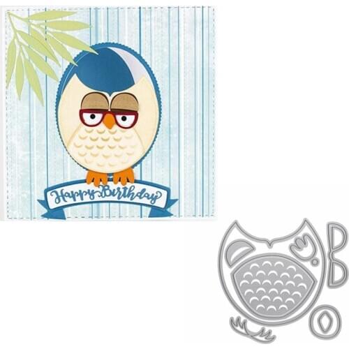 Adorable Owl Die Cuts For Card Making Owl Metal Cutting Dies Scrapbooking Stencils Decoration New 2019