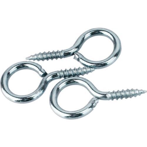 200PCS sheep eye screws ring hand screwed spiral ring lamb silver bead pendant jewelry making accessorie wood screws -kk