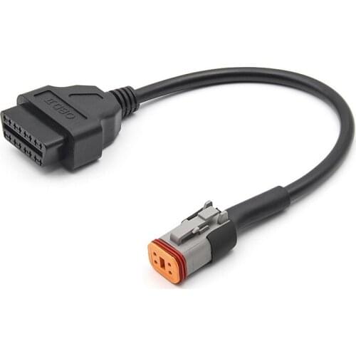 4 to 16 Pin OBD Adaptors Motorcycle Diagnostic Cable OBD2 Extension Connector for Softail Touring Sportster Street 500
