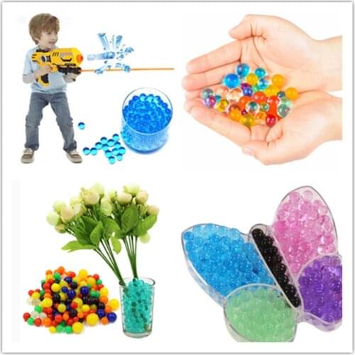 500/1000pcs Hydrogel Water Balls Crystal Mud Children Toy Water Beads Growing Up Wedding Home Potted Decoration Supplies 5zSH760