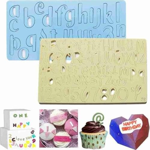 Alphabet Embossed Cutter Mold Letter Cake/cookie Cutter Stamp Silicone Fondant Cake DIY Decor Alphabet Embossed Cutter Mold