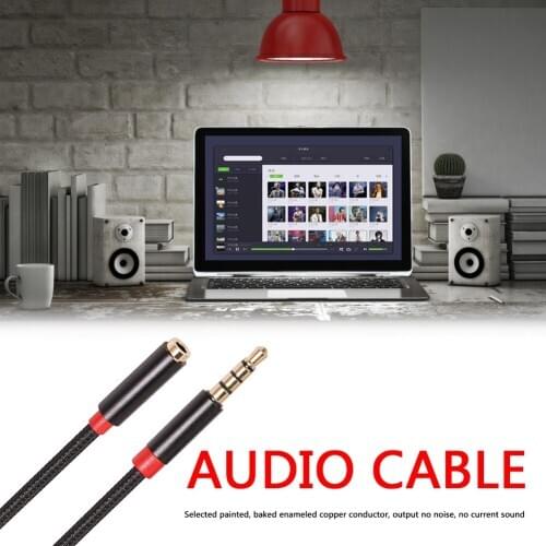 3.5mm Jack AUX Cables Cord Microphone Audio Cable Mixer for Headphone Speaker Male to Female Audio Extension Cord
