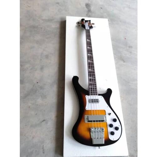 Sunburst Rickenback 4003 bass guitar 4 strings Ricken fireglo bass oval type output jack free shipping basse Bajo