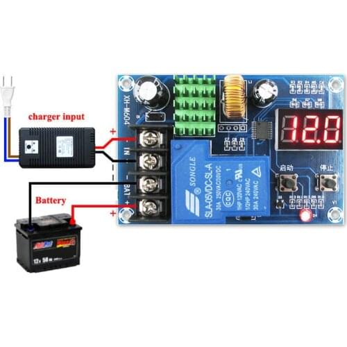 DC 6v to 60v 12V 24V 48V Lead-acid Li-ion battery charger control charging controller protection switch for generator solar