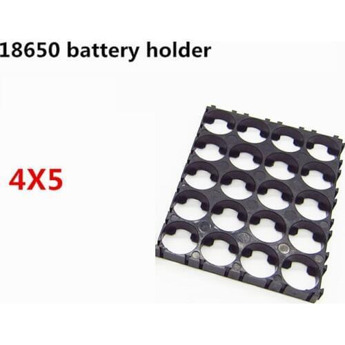 4X5 Join 18650 Battery Holder Bracket Cylindrical Battery Holder 18650 Li-ion Cell Holder 10/20/30/50pcs