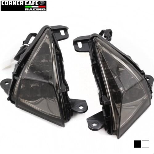 For KAWASAKI NINJA 650R ZX6R ZX10R ZX14R Z750 Z1000 ER6N ER6F ZZR1400 GTR1400 Front LED Turn Signal Indicator Blinker Light Lamp