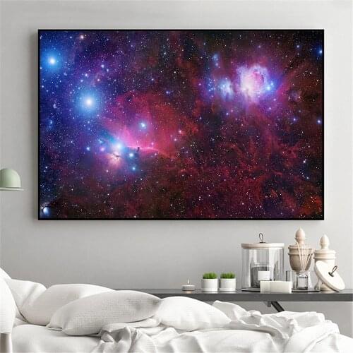Milky Galaxy Painting Star Nebula Mysterious Space Poster Canvas Print Modern Wall Art Universal Wall Pictures Home Decoration