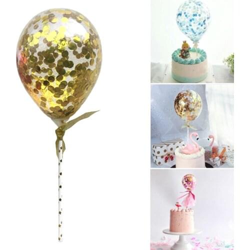 1Set 5inch Confetti Latex Balloons Glitter Clear Transparent Balloons Wedding Birthdy Party Decoration Helium Balls Party Supply