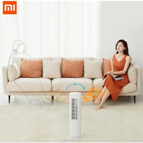 Xiaomi Mijia Vertical Heater Induction Shaking Head Intelligent Constant Temperature Control 5 Modes PTC Air Heater 2100W Winter