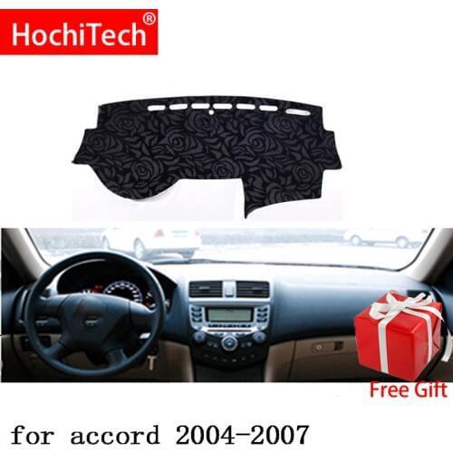 Rose Pattern Non-slip Dashmat Dash Mat Dashboard Cover Pad Cover Carpet Car Sticker for Honda accord 2004 2005-2007 Car Styling