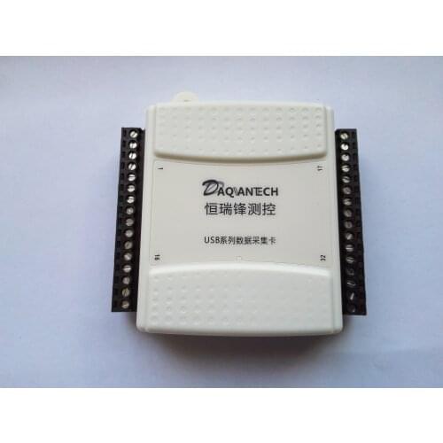 USB DAQ 16 channels 0-5V analog input acquisition board with16 DIO Labview example, Auto save as EXCEL