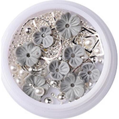 Shell Flower Bead Rhinestone Mixed 3D Nail Art Sequin DIY Manicure Jewelry Decor Nails Art Decorations charms sequins