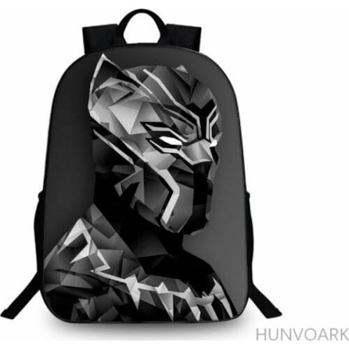 Black Panther Print Backpack 16inch Women Men School bags LightSoft Boys Girls Travel laptop Mochilas