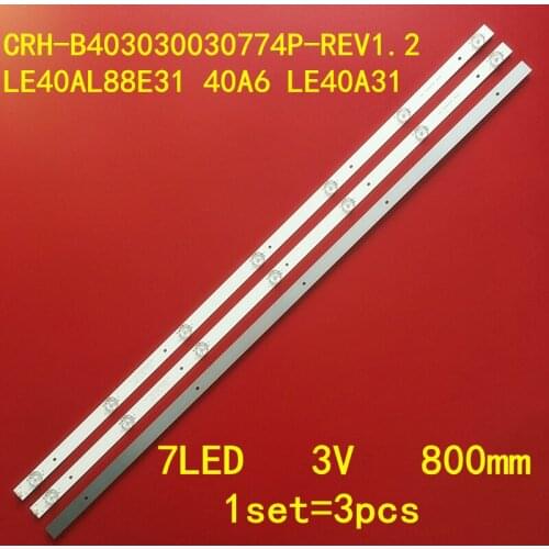 LED strips CRH-B403030030774P-REV1.2 I 4640UK008 for Haier LE40E31N LE40AL88K81 LE40AL88E31 40A6 LE40A31 7leds