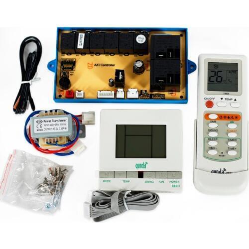 Universal floor-standing air conditioner control system for qunda QD61 86 type display panel