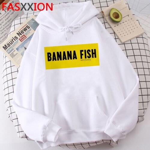Banana Fish Harajuku Streetwear Funny Japanese Anime Hoodies Men Unisex Aesthetic Graphic Kawaii Sweatshirt Hip Hop Hoody Male