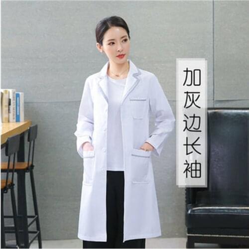 Famale Spa Uniform Beauty Salon Work Scrubs Uniform Lab Coats Long Section Uniforms Lab Coats Health Workers Work Scrubs Uniform