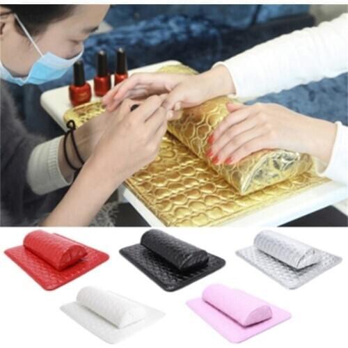 1PC Professional Hand Cushion Holder Soft PU Leather Sponge Arm Rest Love Heart Design Nail Pillow Manicure Art Supplies