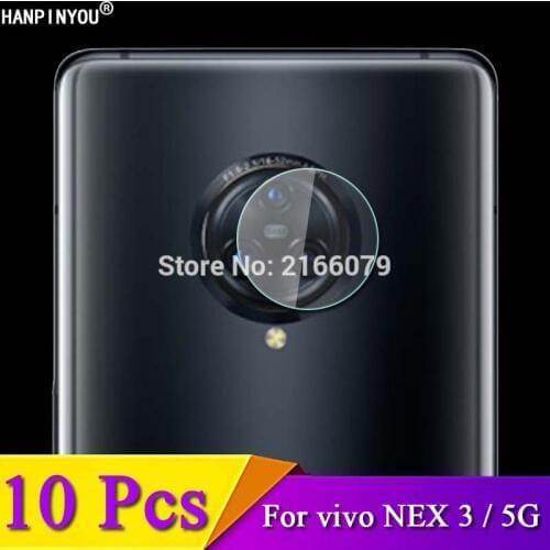 10 Pcs/Lot For vivo NEX 3 3S NEX3 / 5G 6.89" Rear Back Camera Lens Protective Protector Cover Soft Fiber Tempered Glass Film