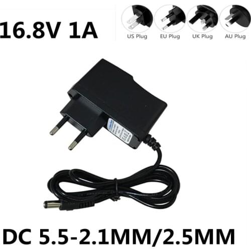 16.8V 1A Wall Adapter Chargers for Massage Gun with EU US UK AU Standard Massager Gun Charger Plug